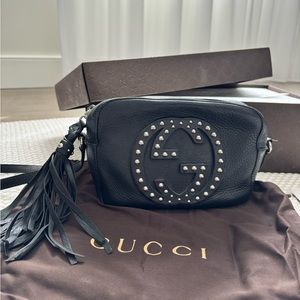 Gucci Soho Studded Leather Disco Bag